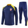 Atlético Madrid Trenings Collegegenser 2025-26 Kvart-Zip Navy - Herre
